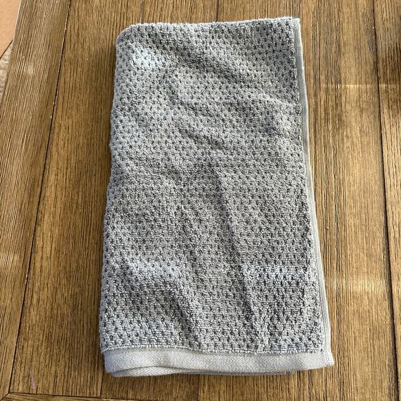 Threshold Luxe Textured Dot Hand Towel 12 Pcs Set Blue 16 x 27 Jacquard Cotton - Picture 6 of 6